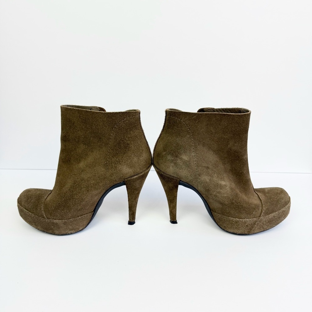 Pedro Garcia Charmy Ankle Boots Booties Suede Leather Platform Size 37.5 US 7.5 - Picture 10 of 14
